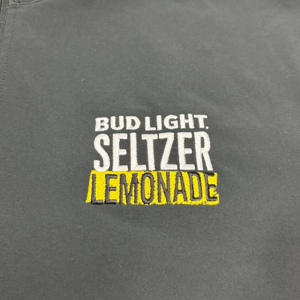 Nike Golf Dri-FIT Bud Light Seltzer Lemonade 1/4 Zip Pullover Black Mens XL NWT